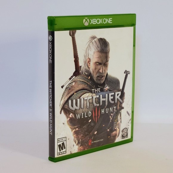 The Witcher Wild Hunt Microsoft XBOX One Game (2015). Map & Stickers Preowned. - Picture 5 of 7
